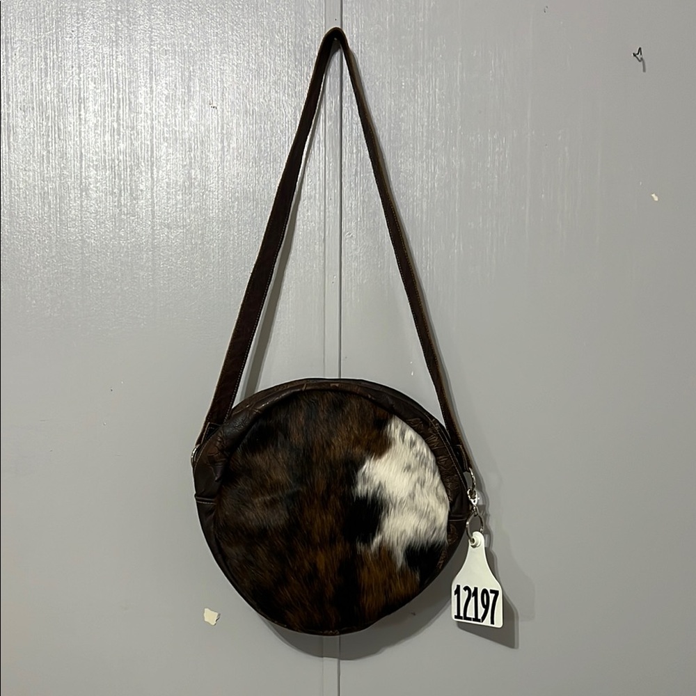 Holy Cow Couture Cowhide Canteen Crossbody Bag